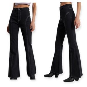 PacSun Women’s Black High Waisted Flare Jeans Size 26 | Y2k bohemian